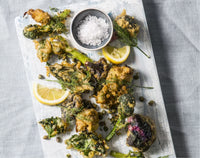 Fried Broccolini with Sea Salt